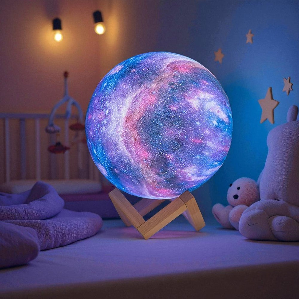 Moon Lamp Galaxy Lamp Upgraded Timing 7.1 Inch 16 Colors 3D Moonlight Galaxy Light,Moon Night Light for Adults,Kids Lamp Moon Gifts for Women Girls Boys Bedroom