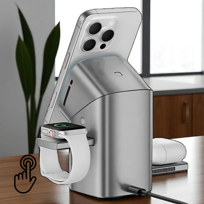 Qi2 Magnetic Charger for iPhone, Apple Watch & AirPods/ Cargador para Apple (Iphone, airpods, y Relojes)